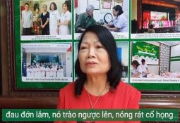Cô Phan Thị Minh Hiền - bệnh nhân bị bệnh dạ dày khám chữa tại Trung tâm Thuốc dân tộc
